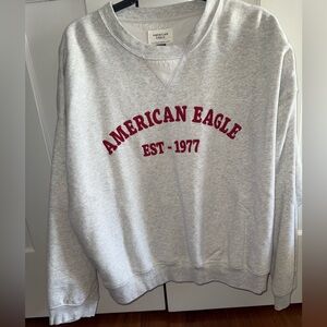 Embroidered Crew Neck Sweatshirt